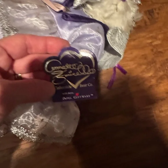 Beary Godmother Charming Purple and Silver Stuffed Bear - Picture 5 of 6